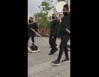 Sound Meditators Wear Gold Rings Around Head 