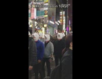 People wearing halloween costumes in tokyo 