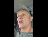 Guy uses radio transmitter van no aux 