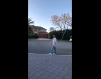 Guy flips the bottle high lands properly