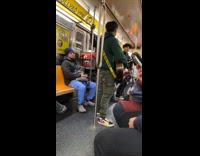 Collab Subway Creatures - Marachi band play in the subway train