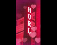 Broken red light sign hurl heart filter 