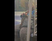 Blonde Lady Cuts Nails with Nail Cutter