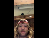 Collab Clips mpugc - Black Cat Pushes Wheel Onto Guys Head