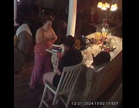 Black cat roll over fall from table