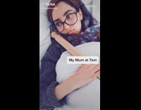 Mom wakes up daughter 7am 12 pm