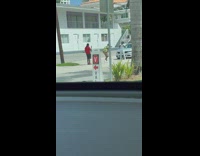 Man white shirt rap street silver car