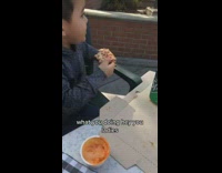 Collab BitchMP - Little boy eating pizza talks to women