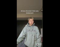 Woman does Ariana Grande voice impression of voldemort