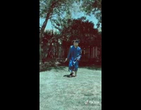 Blue graduation gown guy dances black smoke 