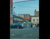 Girl pose with keep portland weird sign