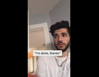 Guy uses roommates razor