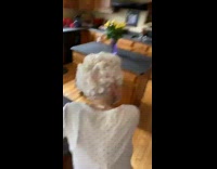 Guy pranks grandma wont let her face him