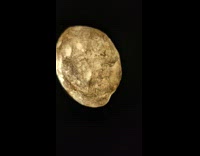 Quartz engraved stone seen through a microscope