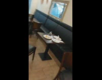 Strong tornado passes through the city streets