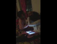 Little kid hits sister b word