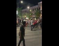 Peaceful protest chant hands up dont shoot 