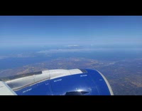 Bush fires smoke greece recorded from aircraft