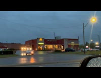 Lights flicker on Mcdonalds sign 