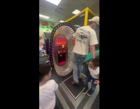 Man accidentally steps on kids foot 