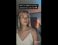 White shirt girl elon musk tesla 