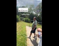 Man falls into water creek fail