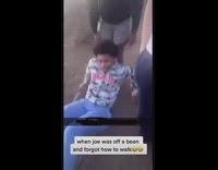 Guy high out of his mind tries to crawl down hike 