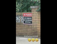 No parking sign clarifies message 