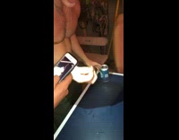Guy eats two bugs on ping pong table then washes it down with beer after