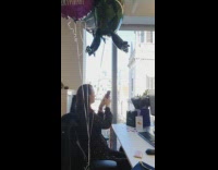 Woman sitting at desk 
