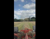 Grass tornado in the middle of field 