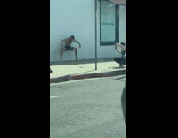 man on top toes black short shorts