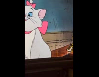 [third party - tv cartoon] Cat watching aristocats 