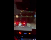 Collab WINY - Car drives parkway passenger door wide open