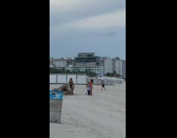 Woman black bikini dress log pictorial midget