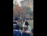 Collab winy - Man joins bad singing competition at park