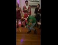 Drunk guy tries to do worm fail 