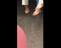 shoe with pinky toe out