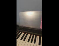 Person play song with keyboard and cat piano toy