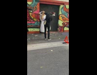 Lady dresses as angel 