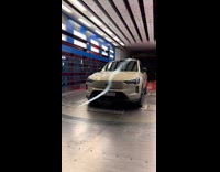 Water flows smoothly on the car surface