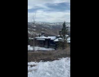 Man ski jump from snowy roof failed