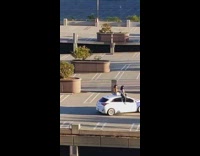 Three women white car parking lot pictorial Part 2