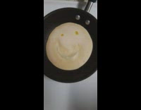 Collab DailyDoseOfInternet - Pancake with smiling face on it 