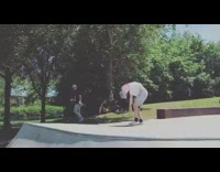 Guy skateboard ramp flip hat falls off 