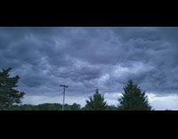 Grey clouds on the sky tornado warning