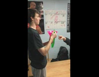 Guy chugs twenty beers and a shot 