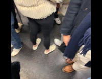 Lady Wears Strange Shoes with Toe Gap