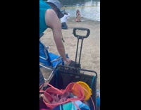 Collab IITW - Lady in Bikini Poses on Shore by River