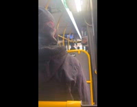 Bus driver tells passenger to move truck
